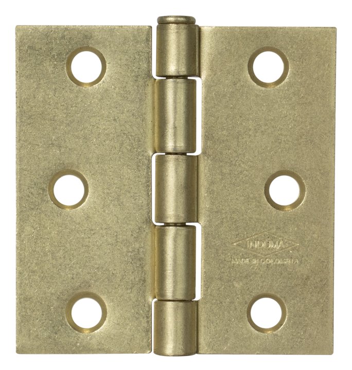 BISAGRA NUDO LATONADO (DORADO) 2"